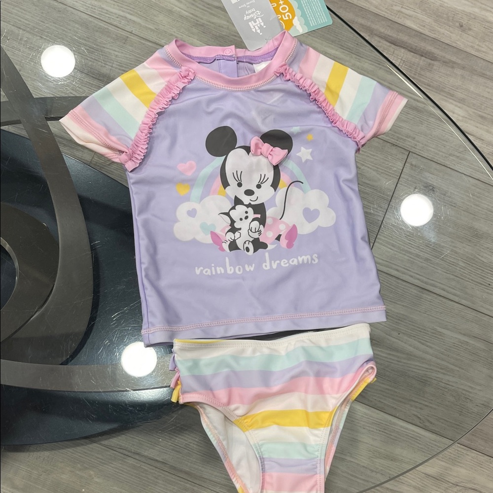 Disney Baby Pink and White Character Outfit